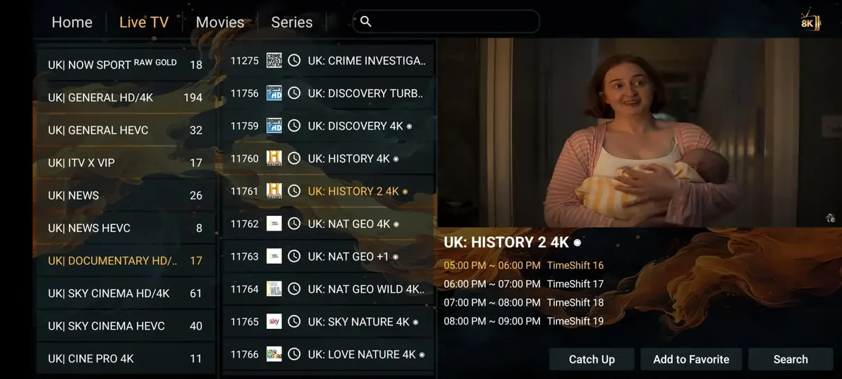 Mine IPTV app screens image 7